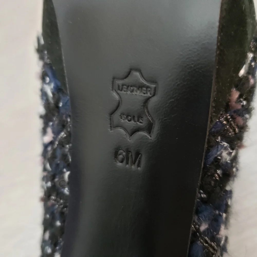 Tory Burch Size 6 Peggy Tweed and Suede High Heels Stilettos Pumps